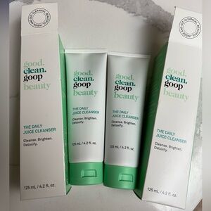 New set of two good clean goop the daily facial cleanser